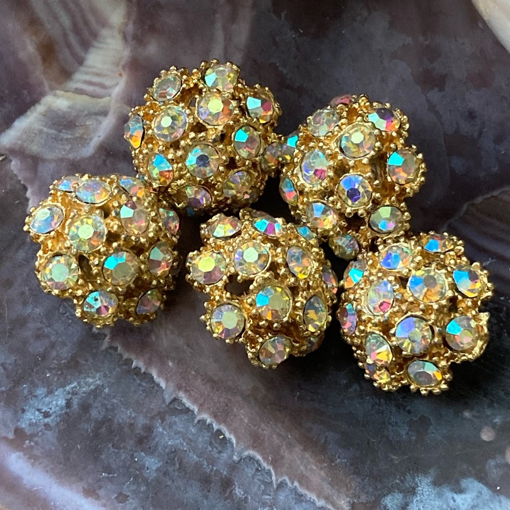 Vintage Rhinestone/Crystal Buttons - Picture 2 of 5